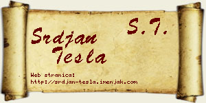Srđan Tesla vizit kartica